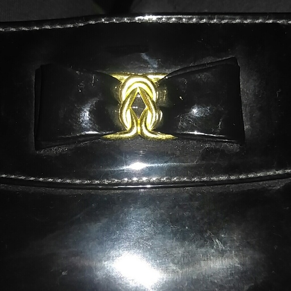 **2 for $25** Black Patent Clutch Purse - Picture 6 of 6